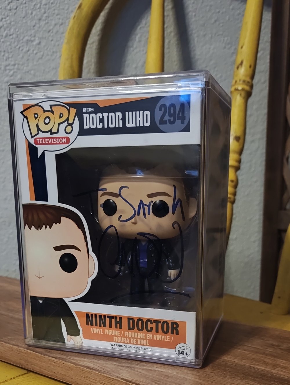 Funko Ninth Doctor Pop! Figurine - Autographed! MIB